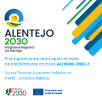Prorrogado prazo para apresentação de candidaturas ao aviso ALT2030-2023-1